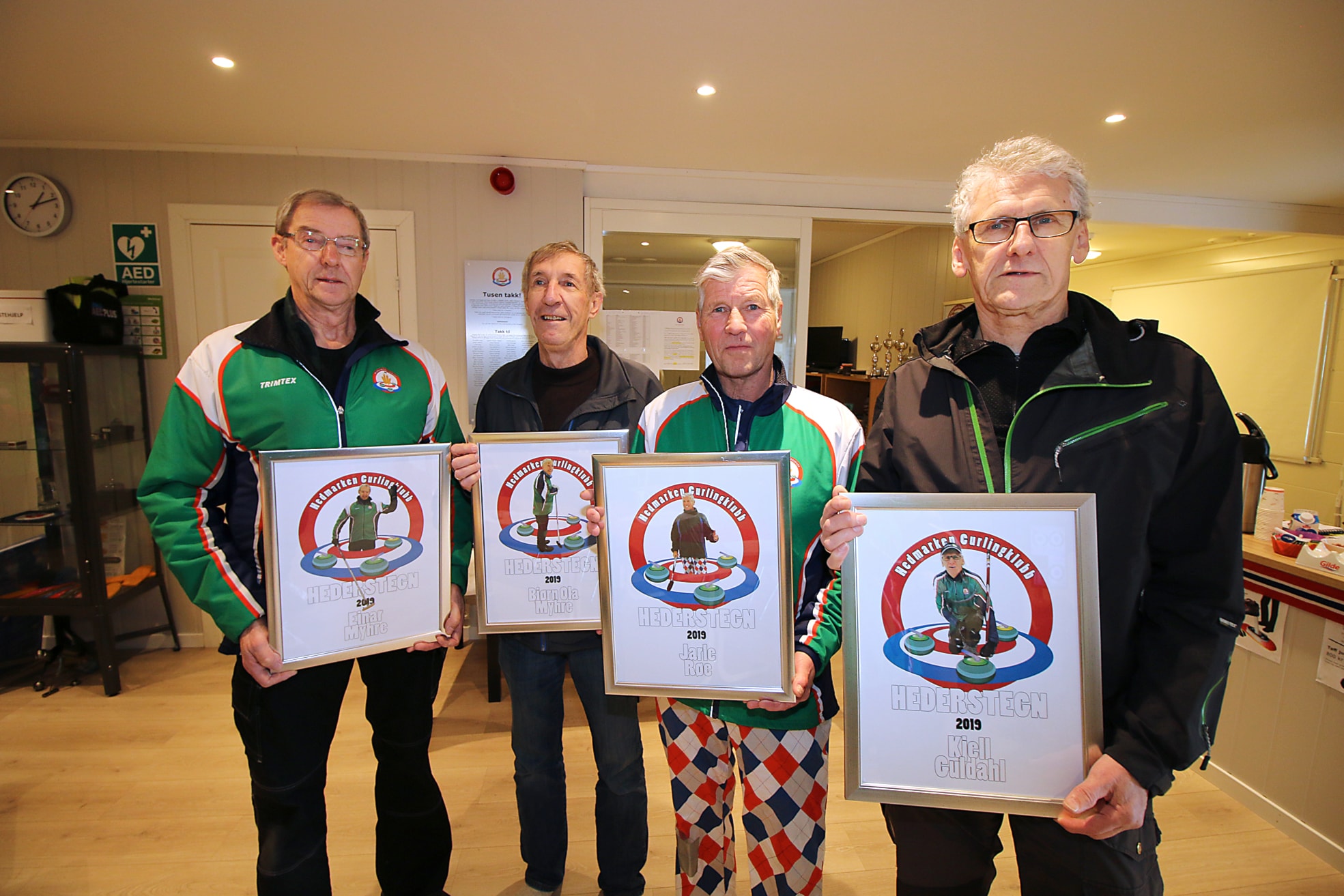 Fire fikk klubbens hederstegn